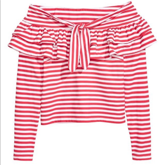 COPY - NWOT H&M Off-the-shoulder Top - Size 4 - Picture 2 of 3